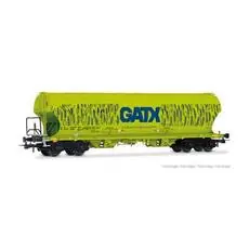 D-GATX, vierachsiger runder Hopper-Kombi, neongrüne Getreidelackierung, großes GATX-Logo ep.VI D-GATX, vierachsiger runder Hopper-Kombi, neongrüne Getreidelackierung, großes GATX-Logo ep.VI