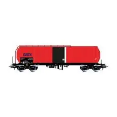GATX, vierachsiger isolierter Tenderwagen, rot/schwarz, Ep. VI