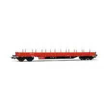 DB, 4-achs. Flachwagen Res, Rot, DB Cargo