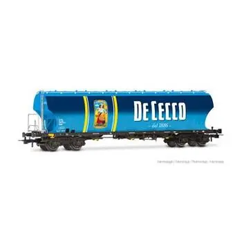 FS, Getreidehopperwagen De Cecco, abgerundete Seiten, hellblau, Ep. VI
