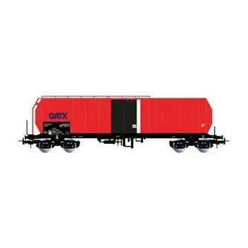 GATX, vierachsiger isolierter Tenderwagen, rot/schwarz, Ep. VI