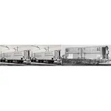 FS, 3-tlg Set 2-achs. Kühlwagen Hgb,Weiß mit rotenStreifen, UK-Fahrzeugbegrenzungslinie