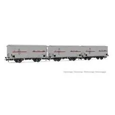 FS, 3-tlg. Set 2-achs. Kühlwagen Hgb (2 x ohne Bremserhaus, 1 x mit)