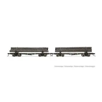 2-tlg. Set Holztransportwagen, St. Regis Paper