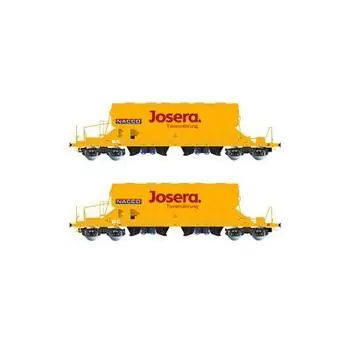 NACCO, 2-tlg. Set 4-achs. Schwenkdachwagen Taoos,Gelb, Josera