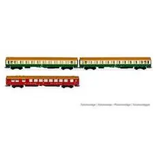 DR, 3-tlg. Set OSShD Typ B Reisezugwagen