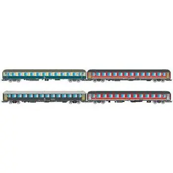 Italien-Holland-Express, 4-tlg. Set Reisezugwagen,