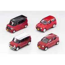Car-Collection, 4x Honda/Suzuki, rot