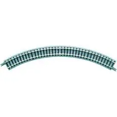 4 Gleise, gebogen, Mini Curved, in Schotterbettung, r 177 mm