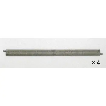 4 Gleise, gerade in Plattenbettung, je 280 mm lang
