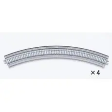 4 Doppelgleise, gebogen, in Beton-Viaduktbettung,45°, r 391 mm 4 Doppelgleise, gebogen, in Beton-Viaduktbettung,45°, r 391 mm