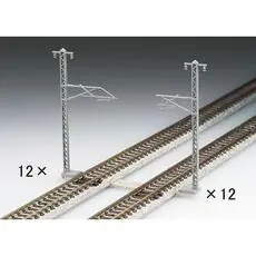 24 Oberleitungsmasten