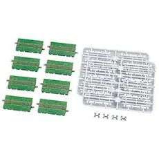 8 Tram-Gleise, gerade, 70 mm, begrünt
