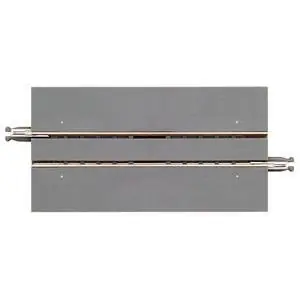 4 Tram-Gleise, gerade, je 70 mm lang, in Betonbettung **