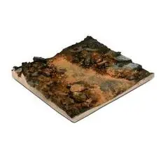 Diorama-Sockel, 14 x 14 cm, Schuttstraße