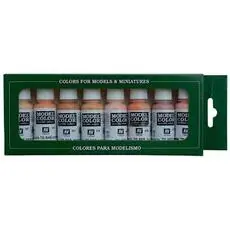 Farb-Set, Gesichts- und Hauttöne, 8 x 17 ml