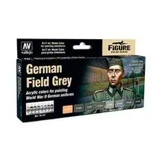 Farb-Set, Deutsches Uniformgrau, WWII, 8 x 17 ml
