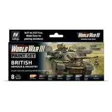 Farb-Set, Britische Panzerung und Infanterie, WWIII *