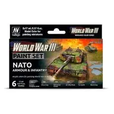 Farb-Set, NATO Panzerung & Infanterie, WWIII *