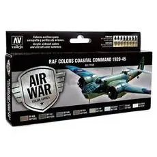 Farb-Set RAF Coastal Command 1939 - 1945, 8 x 17 ml