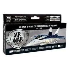 Farb-Set, USA Flugzeuge WWII, 8 x 17 ml