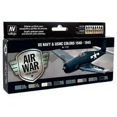 Farb-Set, USA Flugzeuge WWII, 8 x 17 ml