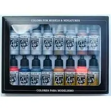 Farb-Set, Metalleffekte, 16 x 17 ml