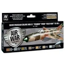 Farb-Set, MiG-21 Fishbed, 8 x 17 ml