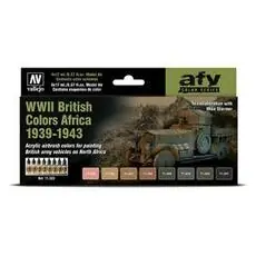 Farb-Set, Britische Farben, Afrika 1939 - 1943