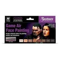 Farb-Set, Gesichtsbemalung by Angel Giraldez, 8 x 17 ml