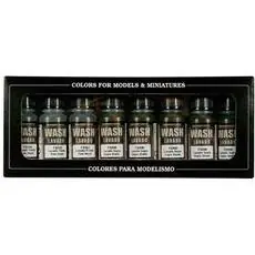 Farb-Set, Washes, 8 x 17 ml,
