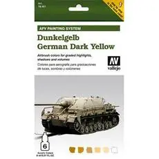 Farb-Set, Deutsch Dunkelgelb, 6 x 8 ml