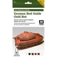 Farb-Set, Deutsch Rot-Oxid, 6 x 8 ml *