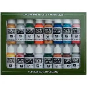 Farb-Set, Folkstone Basics, 16 x 17 ml