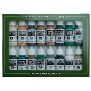 Farb-Set, Alliierte Farben, WWII, 16 x 17 ml