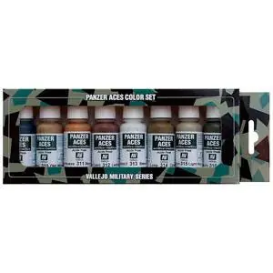 Farb-Set, Set 2 - Panzer - Holz, Leder u. Matrizen, 8x 17 ml *