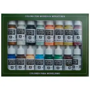 Farb-Set, Marinefarben, Dampfzeitalter, 16 x 17 ml