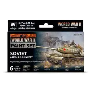 Farb-Set, Sowjetische Panzerung und Infanterie, WWII