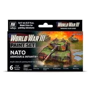 Farb-Set, NATO Panzerung & Infanterie, WWIII *