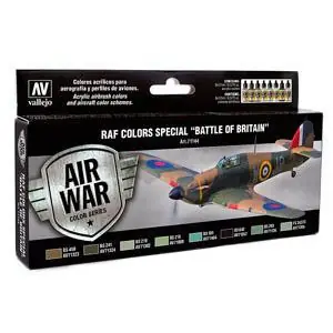 Farb-Set RAF Luftschlacht um England, 8 x 17 ml