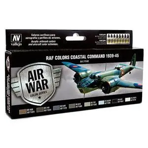 Farb-Set RAF Coastal Command 1939 - 1945, 8 x 17 ml