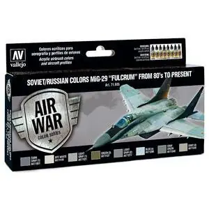Farb-Set, MiG-29 Fulcrum, 8 x 17 ml