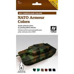 Farb-Set, NATO Tarnung, 6 x 8 ml
