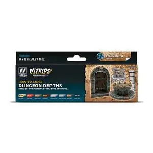 Farb-Set, WizKids Dungeon Depths, 8 x 8 ml