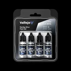 Farb-Set, TMM, Sterlingsilber, 4x18 ml Farb-Set, TMM, Sterlingsilber, 4x18 ml