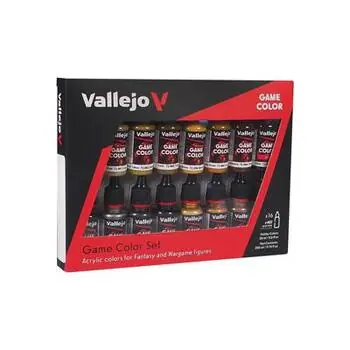 Farb-Set Effekte Leder und Metall, 16x18 ml