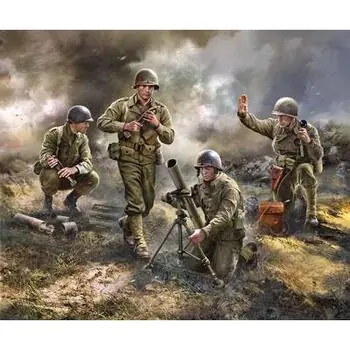 1/100 US 81 mm Mörser mit Besatzung