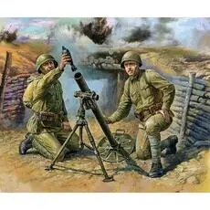 1/72 sowjetischer 82 mm Mörser mit Besatzung