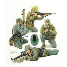 1/72 WWII deutsche Scharfschützengruppe