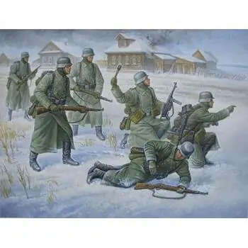 1/72 WWII deutsche Infanterie (Winteruniform)